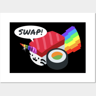 Sushi Swap Crypto Posters and Art